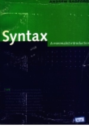 Syntax A Minimalist Introduction