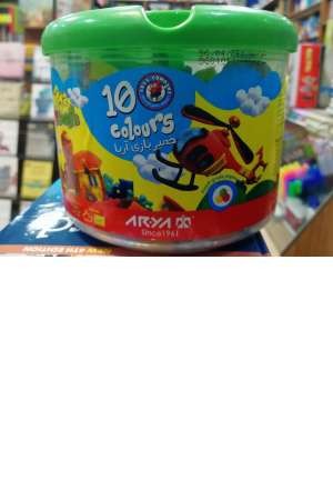 خمیر بازی 10 رنگ سطلی خمیر بازی 10 رنگ سطلی
