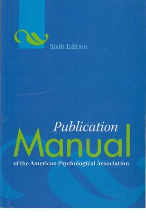 A P A publication manual